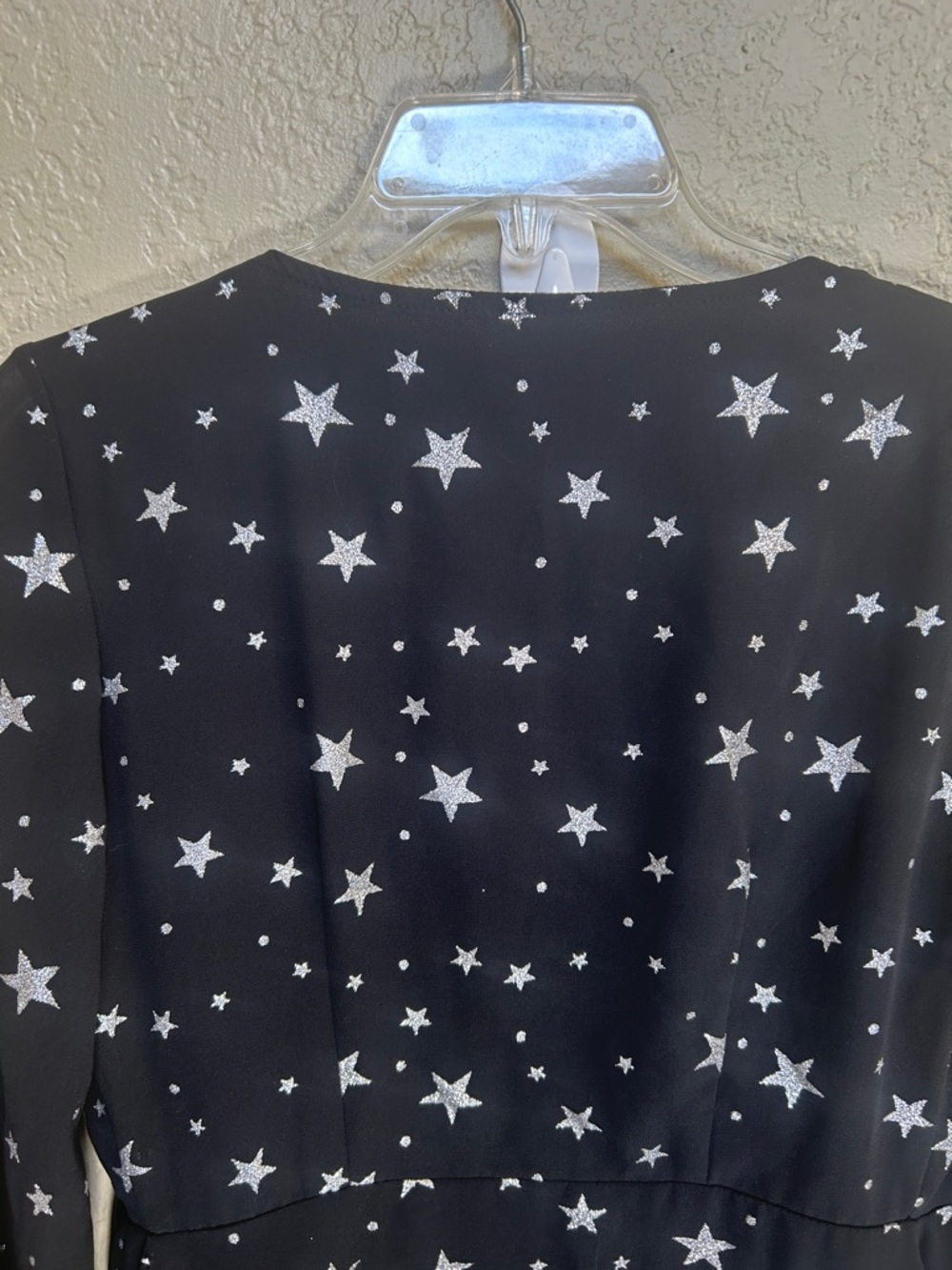 NASTY GAL Whimsy Goth Fairy Costume Ethereal Metallic Stars Tie Front Kimono - Picture 4 of 14